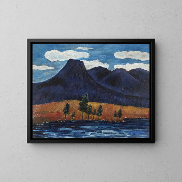 Paesaggio blu - Marsden Hartley — quadro incorniciato alla parete