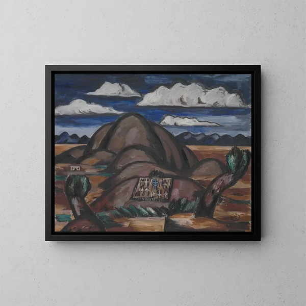 Cimitero del Nuovo Messico - Marsden Hartley — quadro incorniciato alla parete