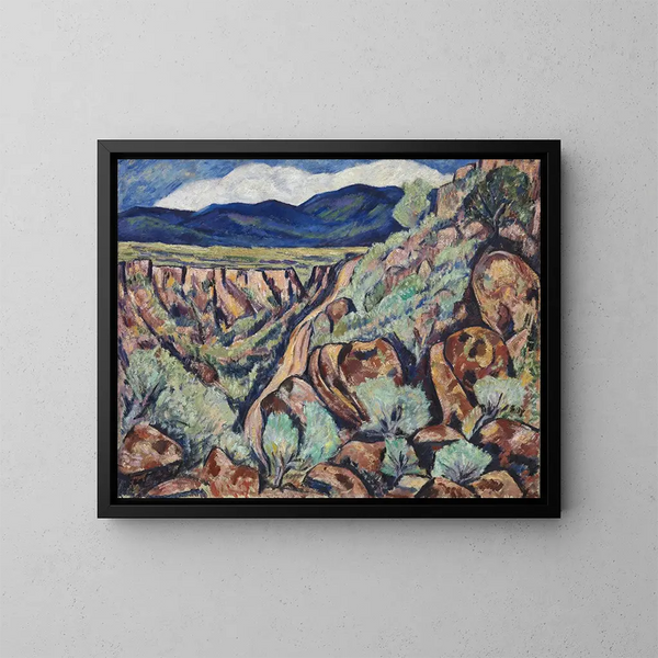 Paesaggio del Nuovo Messico - Marsden Hartley — quadro incorniciato alla parete