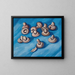 Funghi su uno sfondo blu - Marsden Hartley — quadro incorniciato alla parete