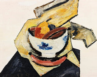 Natura morta con una ciotola bianca - Marsden Hartley — vista dell’opera