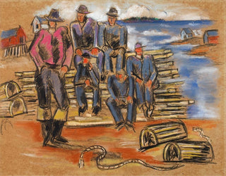 Marsden Hartley - Study for Lobster Fishermen.webp