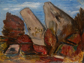 Mâchoire de baleine, Dogtown Common, Cape Ann, Massachusetts - Marsden Hartley — vista dell’opera