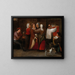 La benedizione del letto nuziale - Marten van Cleve — quadro incorniciato alla parete
