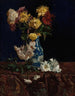 Nature morte ai crisantemi in un vaso orientale - Martha West Bare — vista dell’opera