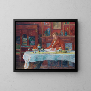 Marthe Massin - Verhaeren aan tafel.webp