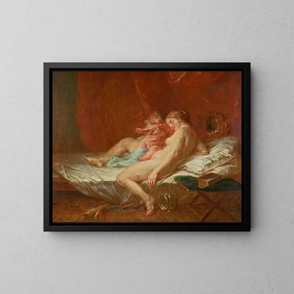 Venere e l'Amore - Martin Johann Schmidt — quadro incorniciato alla parete