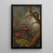 Un couple di colibrì topazi cramosi nidificanti - Martin Johnson Heade — quadro incorniciato alla parete