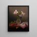 Un vaso di gigli di grano e di eliotropo - Martin Johnson Heade — quadro incorniciato alla parete