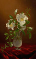 Roses Cherokee dans un vase en verre - Martin Johnson Heade — vista dell’opera