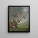 Colibrì e fiori di melo - Martin Johnson Heade — quadro incorniciato alla parete