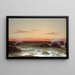 Paesaggio marino al tramonto - Martin Johnson Heade — quadro incorniciato alla parete