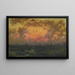 Tramonto sulla costa Vista del porto di New York al tramonto in Florida - Martin Johnson Heade — quadro incorniciato alla parete