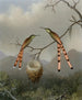 Due colibrì con i loro piccoli - Martin Johnson Heade — vista dell’opera