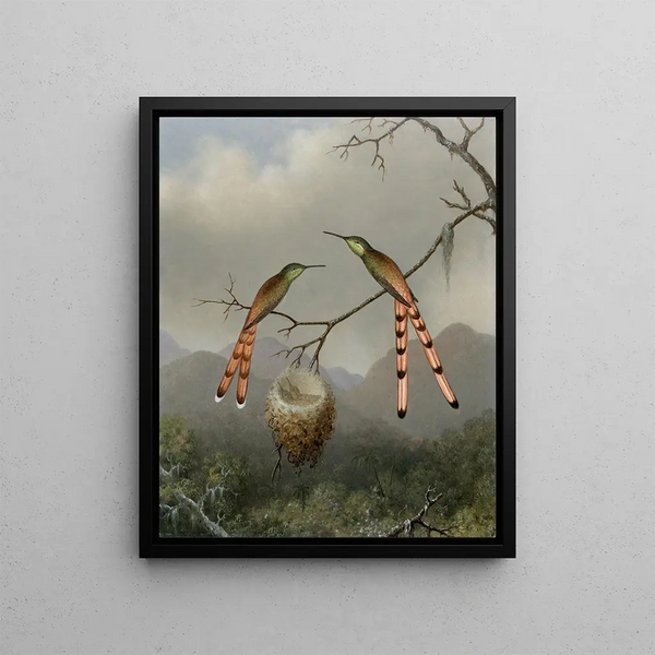 Martin Johnson Heade - Two Hummingbirds with Their Young.webp