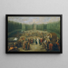 La Pose della prima pietra del tempio della Concordia a Laxenbourg - Martin Knoller — quadro incorniciato alla parete