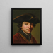 Ritratto di un uomo con cappello - Martin Knoller — quadro incorniciato alla parete