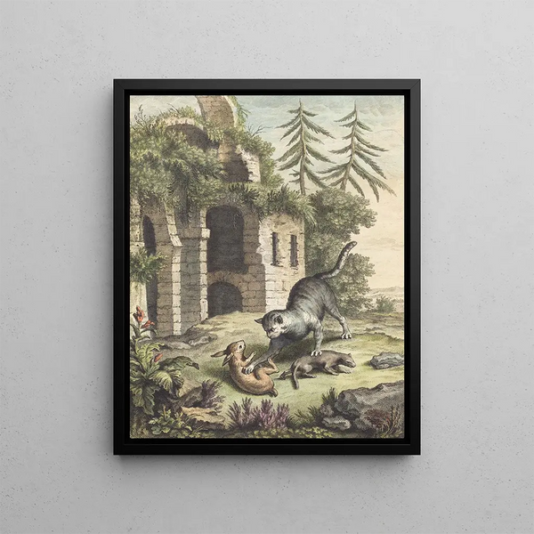 Martin Marvie - Le chat la balette et le petit lapin The Cat the Weasel and the Rabbit.webp