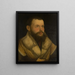 Ritratto di un uomo - Martin Schaffner — quadro incorniciato alla parete