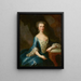 Madame N. Ruard porta dei cappellari - Martin van Meytens — quadro incorniciato alla parete