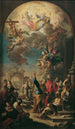 Gli apostoli Pietro e Giovanni guariscono un infermo - Martino Altomonte — vista dell’opera