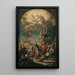 Gli apostoli Pietro e Giovanni guariscono un infermo - Martino Altomonte — quadro incorniciato alla parete