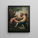 Susanna e i due anziani - Martino Altomonte — quadro incorniciato alla parete