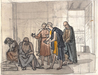 Job e i suoi amici - Martinus Rørbye — vista dell’opera