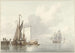 Vista sul fiume con barche ormeggiate - Martinus Schouman — vista dell’opera