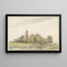 Giardino dei pavoni sul fiume Amstel - Martinus van der Jagt — quadro incorniciato alla parete