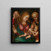 Sacra Famiglia con san Giovanni Battista e santa Elisabetta - Martín Gómez l'Ancien — quadro incorniciato alla parete
