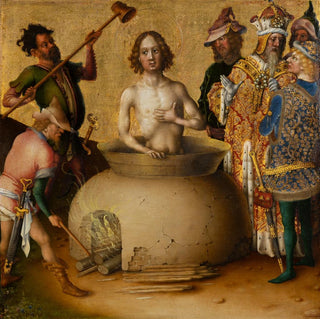 Martyre de saint Jean l'Évangéliste - Stefan Lochner