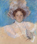 Adaline Havemeyer con un cappello bianco - Mary Cassatt — vista dell’opera
