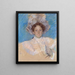 Adaline Havemeyer con un cappello bianco - Mary Cassatt — quadro incorniciato alla parete