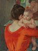 Bambino Charles guarda oltre la spalla di sua madre - Mary Cassatt — vista dell’opera