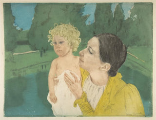 Mary Cassatt - By the Pond.webp