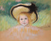 Fille au chapeau à ruban noir - Mary Cassatt — vista dell’opera