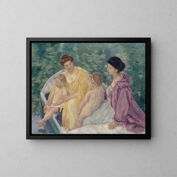 Il bagno - Mary Cassatt — quadro incorniciato alla parete