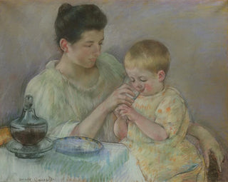 Mère che allatta il suo bambino - Mary Cassatt — vista dell’opera