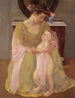 Madre e figlio con foulard rosa - Mary Cassatt — vista dell’opera