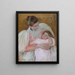 Infermiera e bambino - Mary Cassatt — quadro incorniciato alla parete