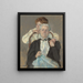 Ritratto di Mme Cyrus J. Lawrence con il suo nipote R. Lawrence Oakley - Mary Cassatt — quadro incorniciato alla parete
