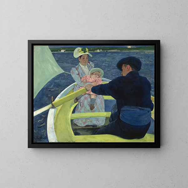 La Sortie en bateau - Mary Cassatt — quadro incorniciato alla parete