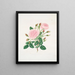 Rose provinciale - Mary Lawrance — quadro incorniciato alla parete