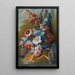 Bouquets de fleurs sur une corniche au-dessus de l'eau - Mary Moser — quadro incorniciato alla parete