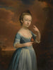 Ritratto di una ragazza con un pettirosso - Mason Chamberlin — vista dell’opera
