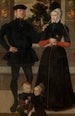 Thomas Gerritzn Doesburch et Claesje Hendricksdr Roeclaes avec leurs filles - Maître du Portrait de Famille d'Anvers — vista dell’opera