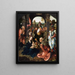 Adorazione dei Magi - Maestro del 1518 — quadro incorniciato alla parete