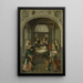 Pannello di retablo con Circoncisione di Cristo sul retro Resurrezione di Cristo - Maestro di Alkmaar — quadro incorniciato alla parete