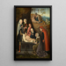 Mise au tombeau e lamentazione sul Cristo morto - Maestro di Hoogstraeten — quadro incorniciato alla parete